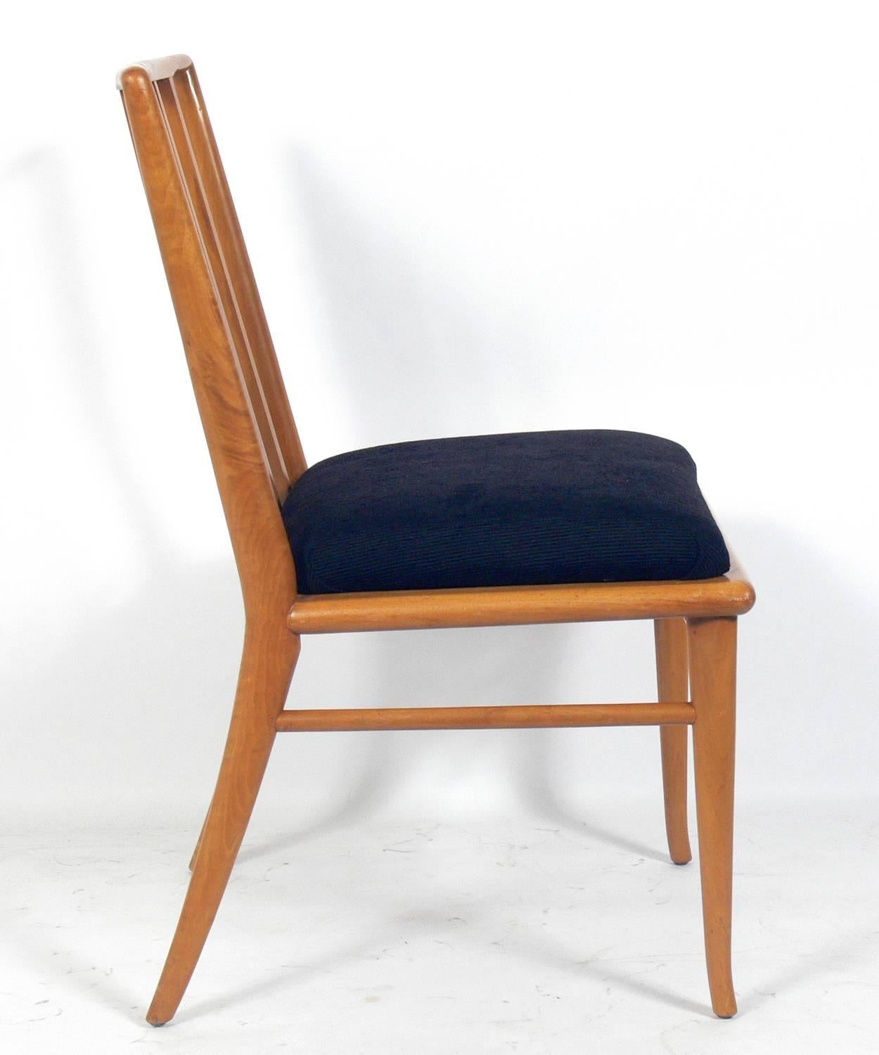 Mid-20th Century Set of Eight Dining Chairs by T.H. Robsjohn-Gibbings