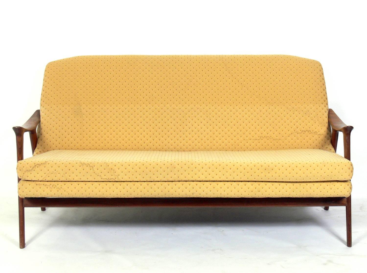 Norwegian Danish Modern Sofa or Settee by Adolf Relling