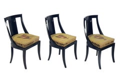 Set of Six French Art Deco Dining Chairs