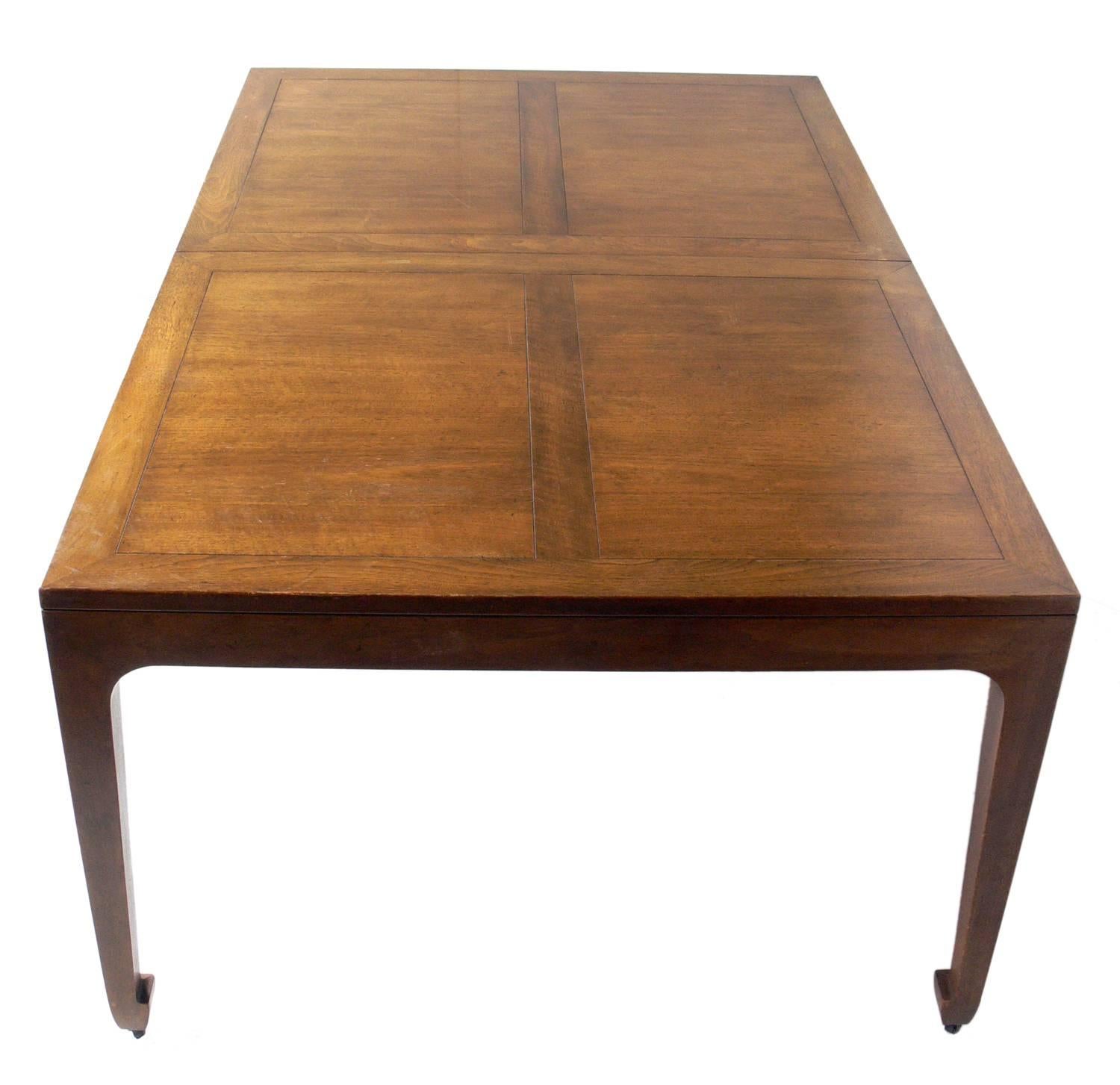 Hollywood Regency Asian Influenced Dining Table by Michael Taylor for Baker Seats 6-12