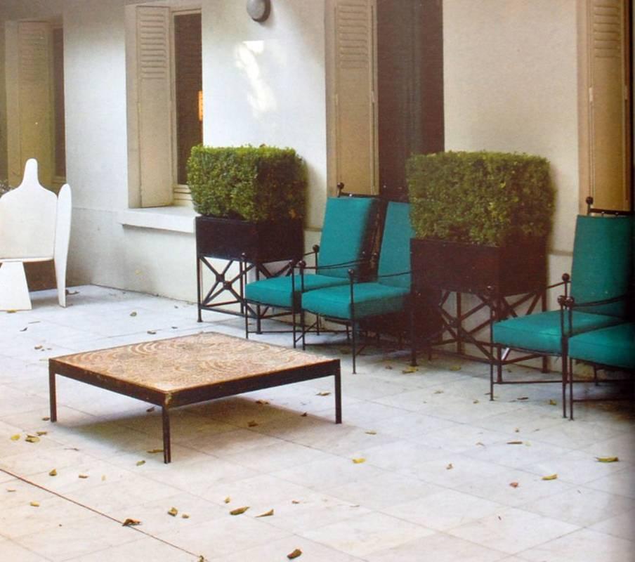 Sculptural Iron Patio Set in the Style of Mario Papperzini 3