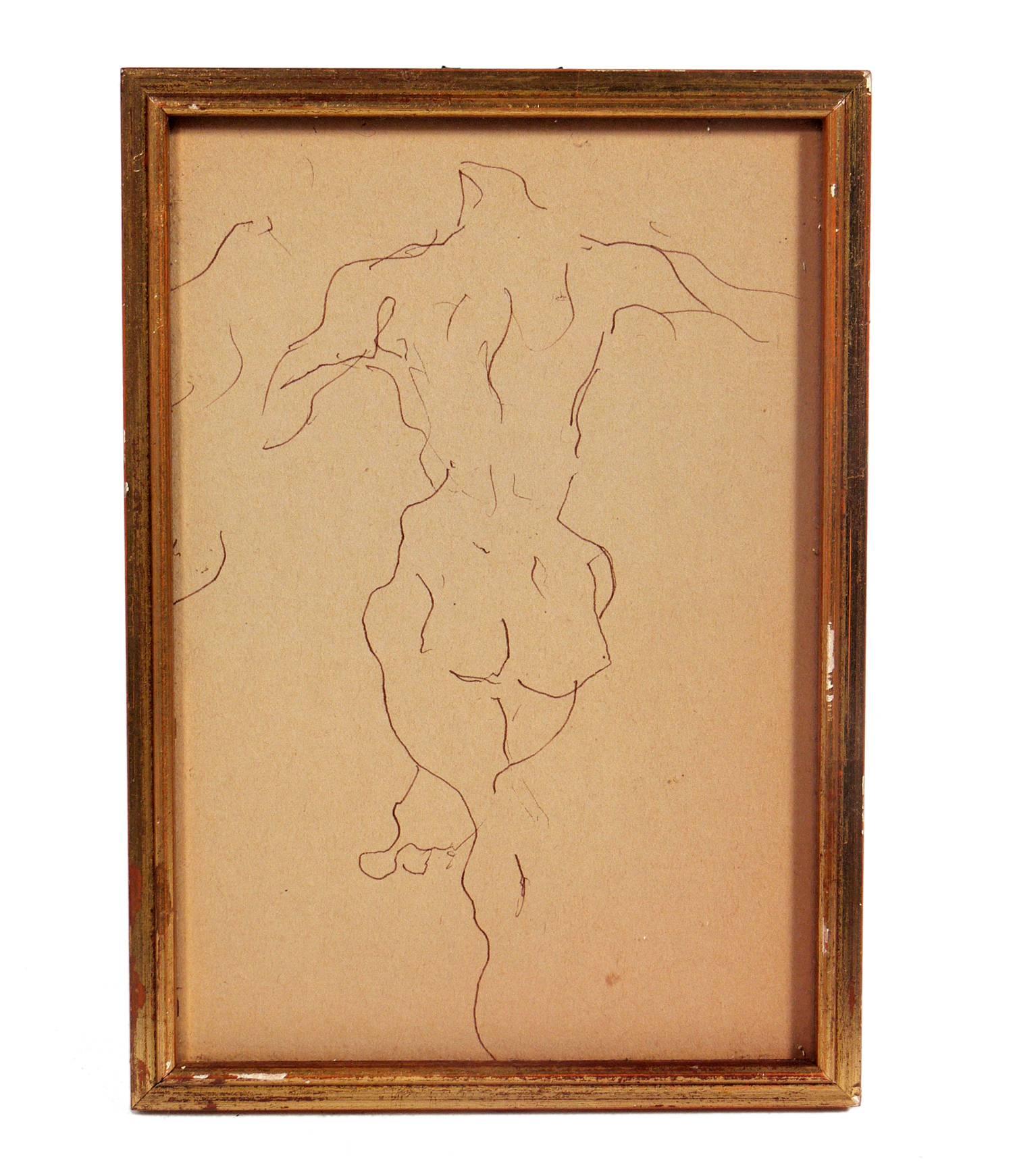 Selection of Figural Nude Drawings or Gallery Wall In Good Condition In Atlanta, GA