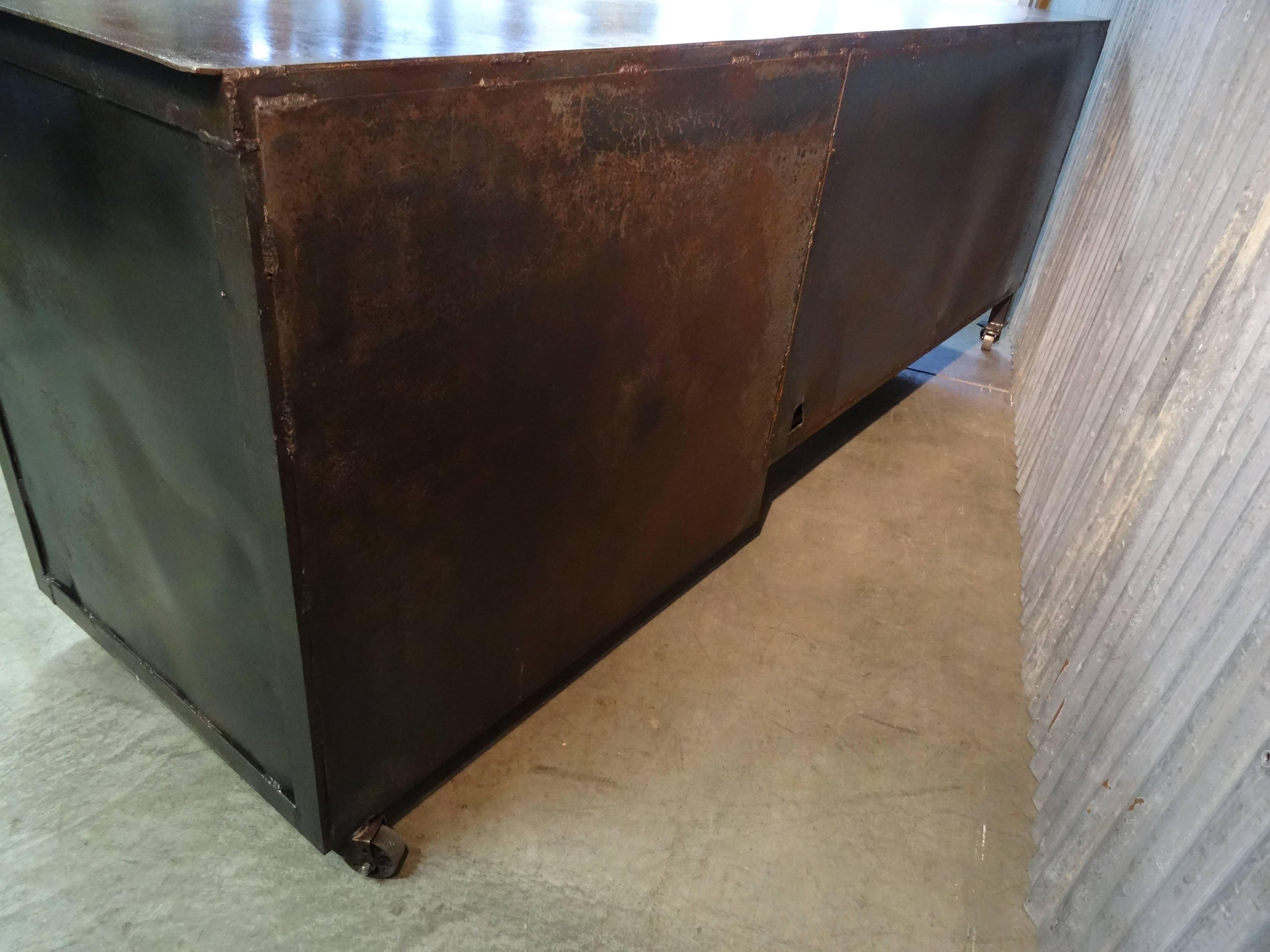 20th Century Steel Sideboard  For Sale