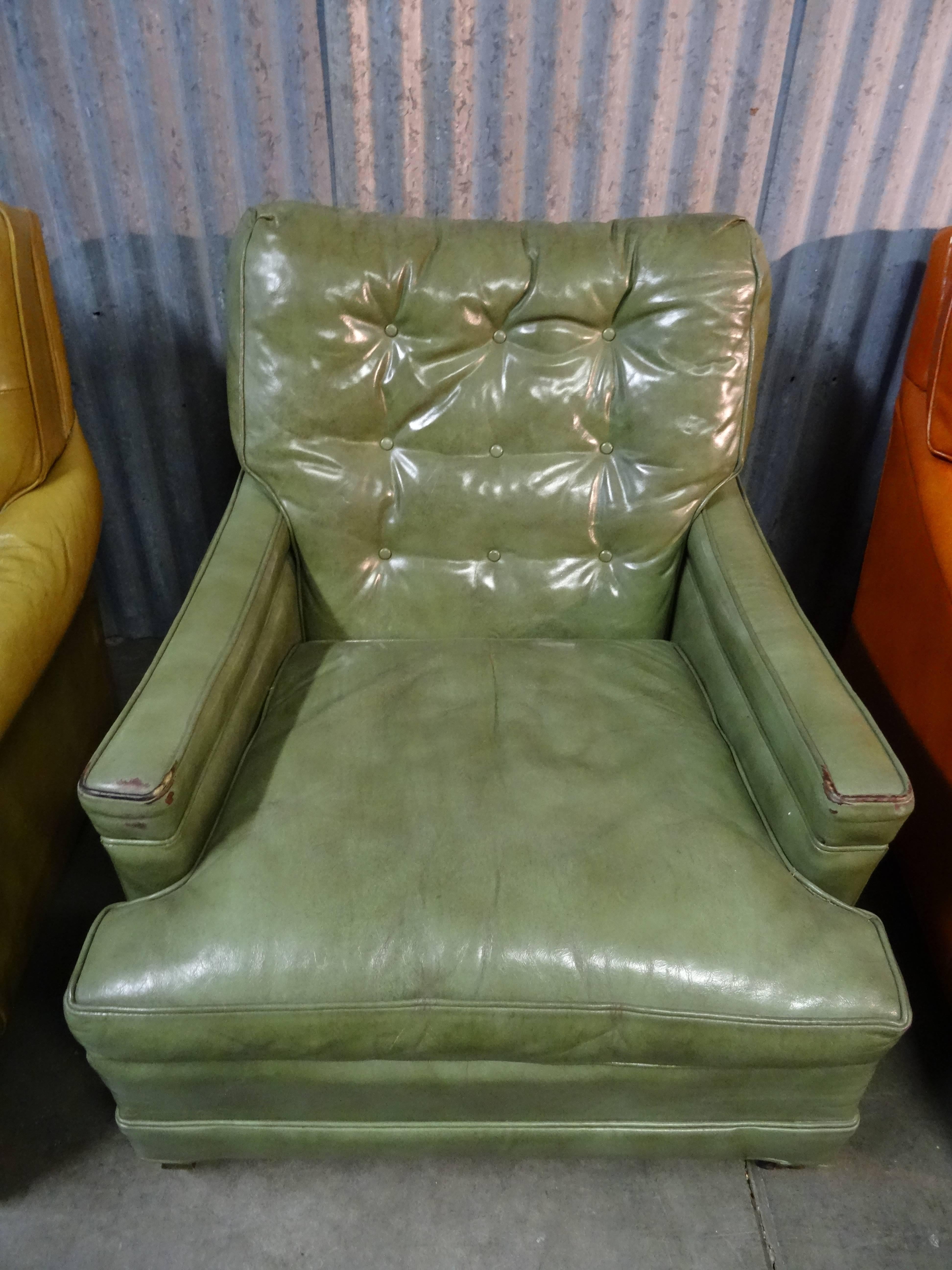American Collection of Vintage Leather Chairs For Sale