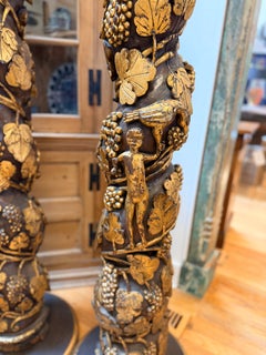 Pair of 17th Century “Barley Twist” Spanish Columns