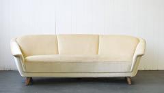 1950s Curved German Sofa