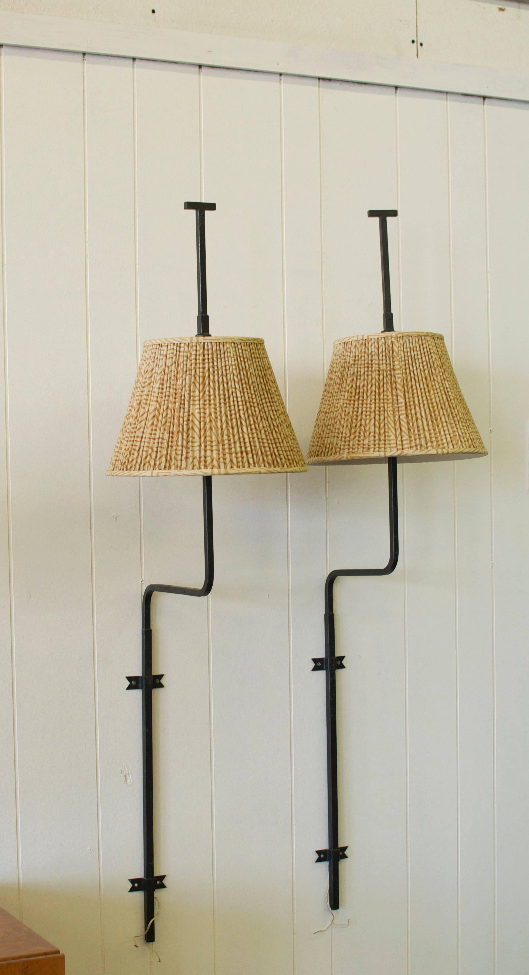 Italian Rare Pair of Salterini Wall Sconces