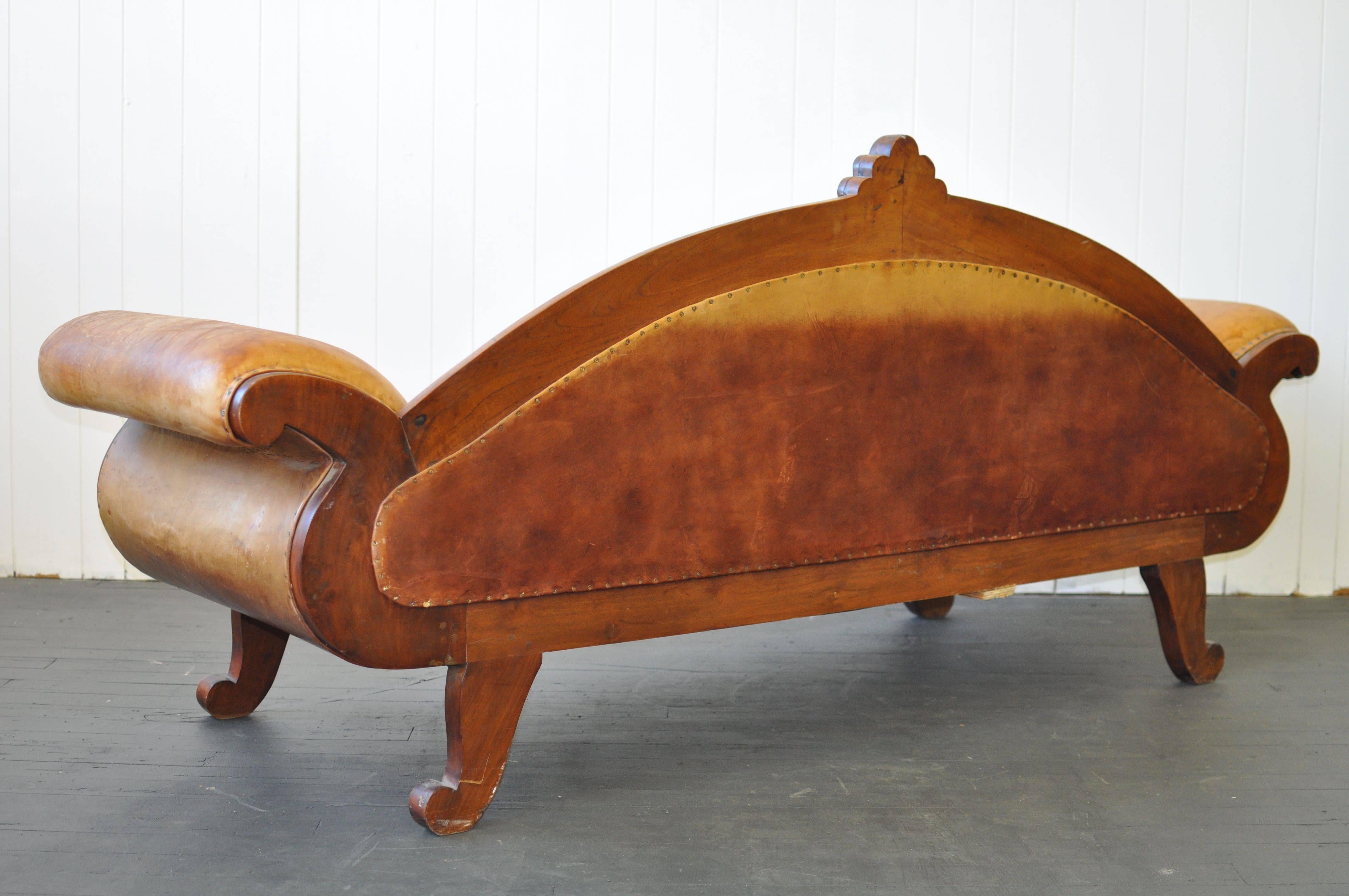 Early 20th Century European Leather Sofa 2