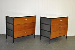 Pair of George Nelson Steel Frame Dressers