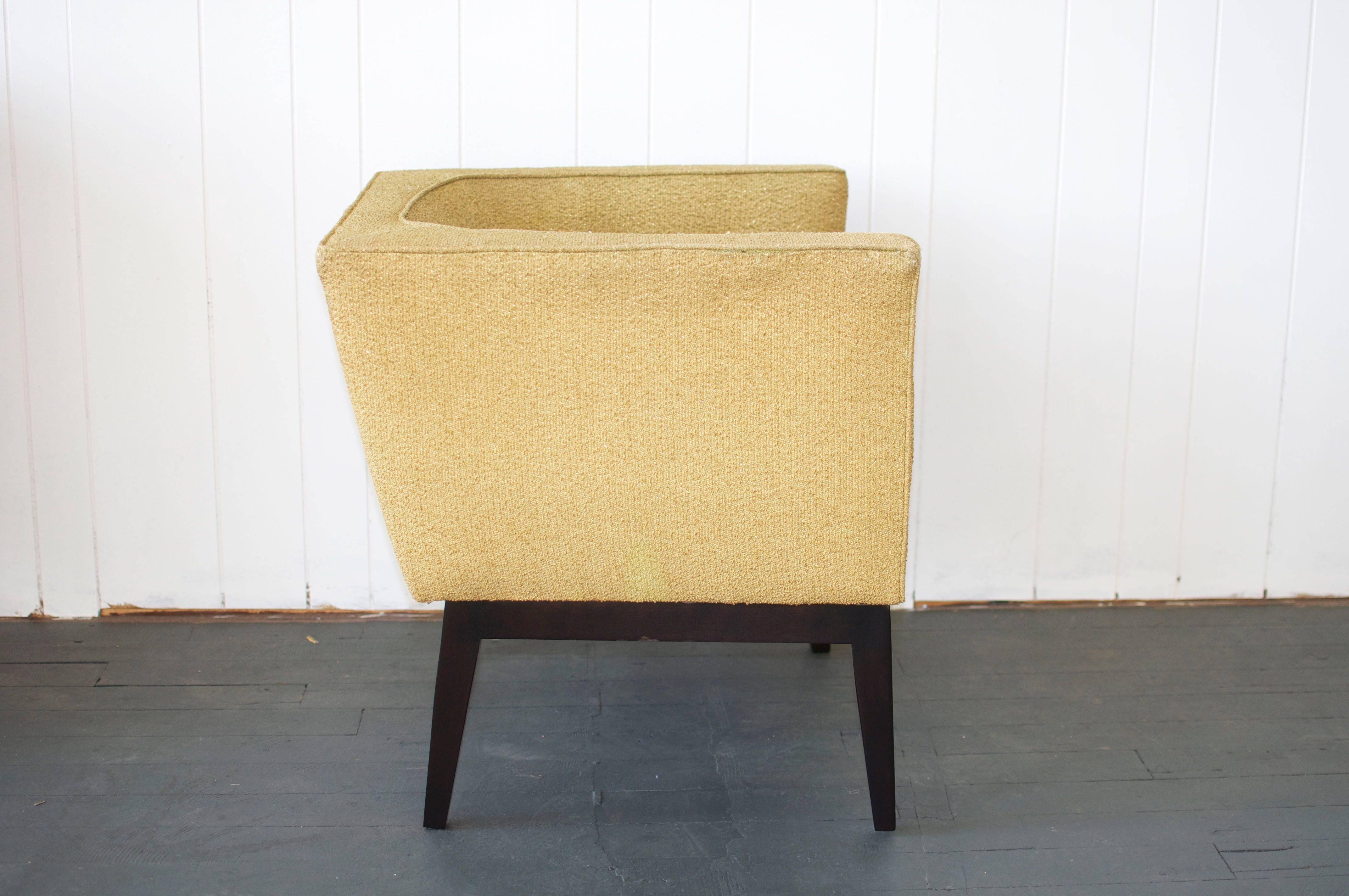 American Pair of 1950s Cube Chairs For Sale