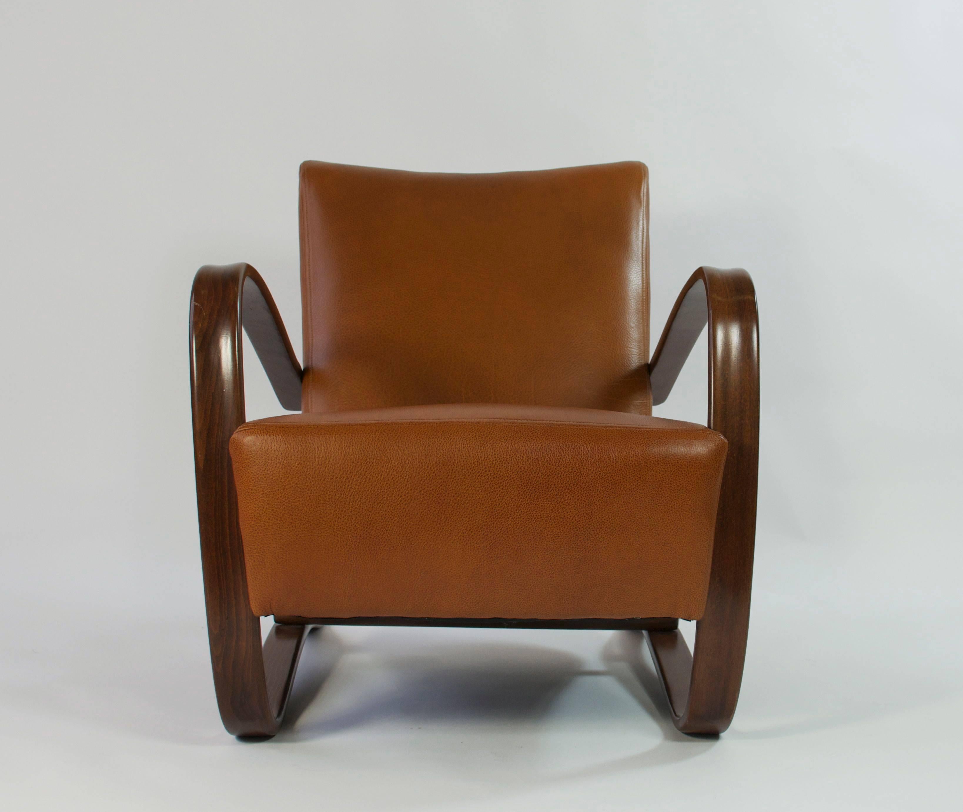 Mid-Century Modern  Pair of Jindrich Halabala Lounge Chairs 