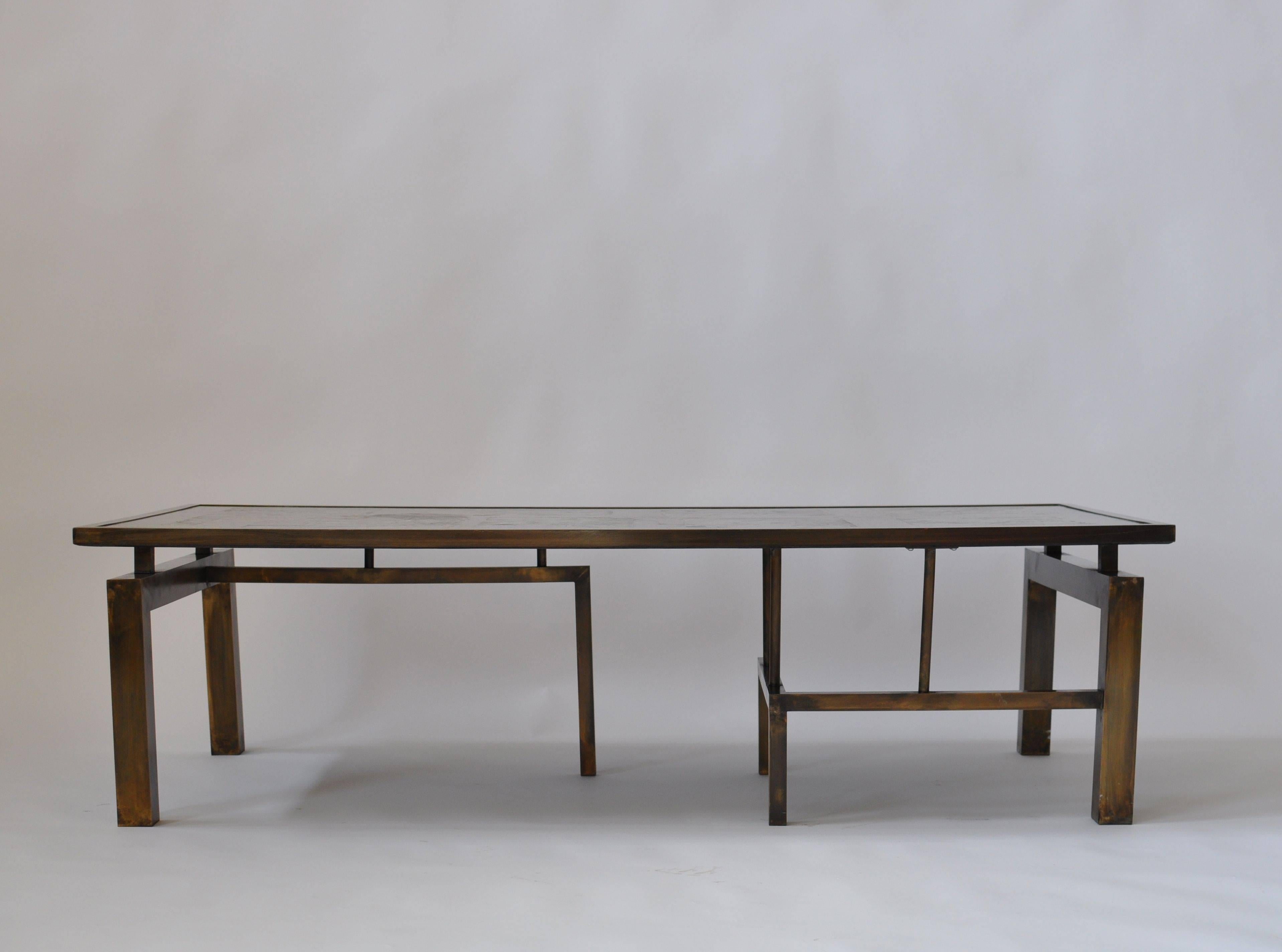 Mid-Century Modern Philip and Kelvin LaVerne Medici Coffee Table For Sale