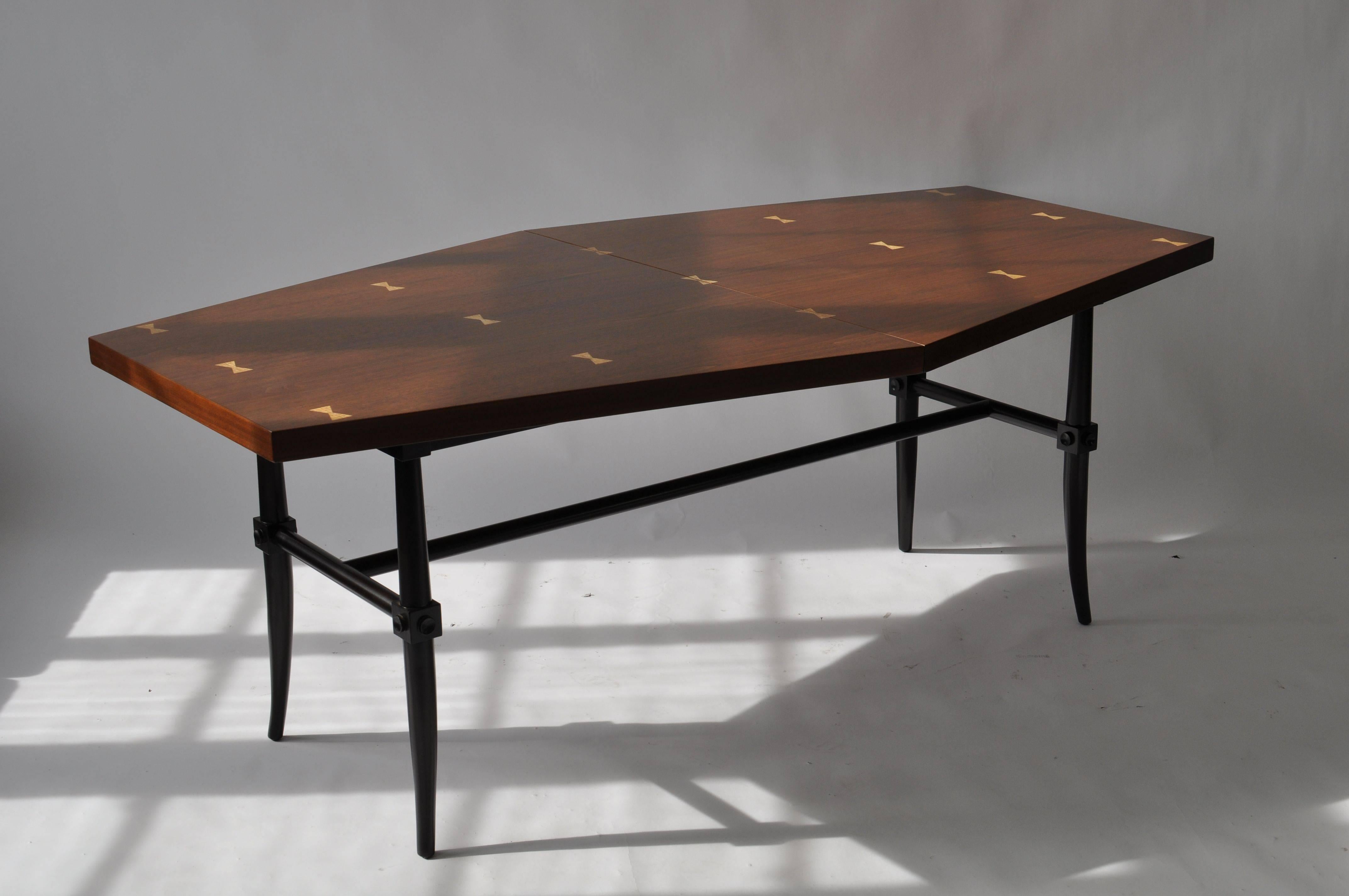 Rare Dining Table by Tommi Parzinger In Excellent Condition For Sale In Turners Falls, MA