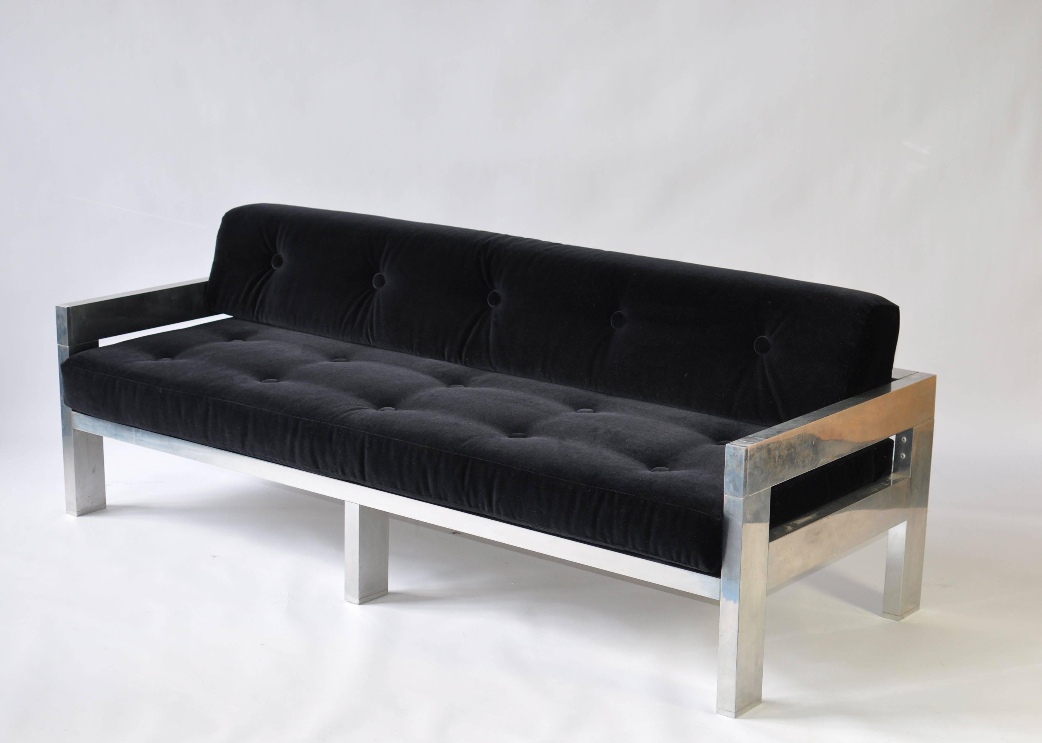 Polished 1970s Sofa For Sale