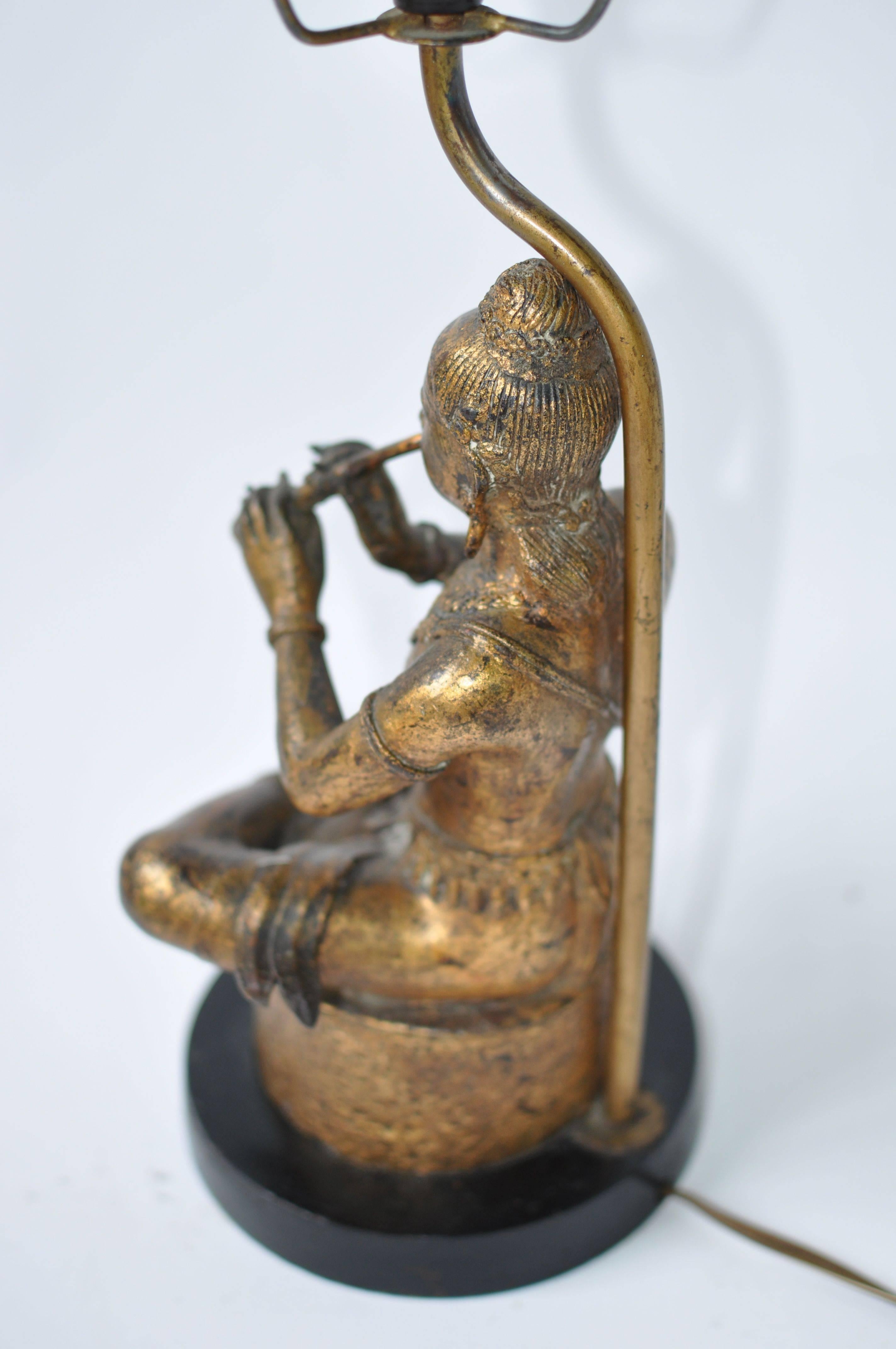 Collection of Vintage Thai Figure Lamps For Sale 1