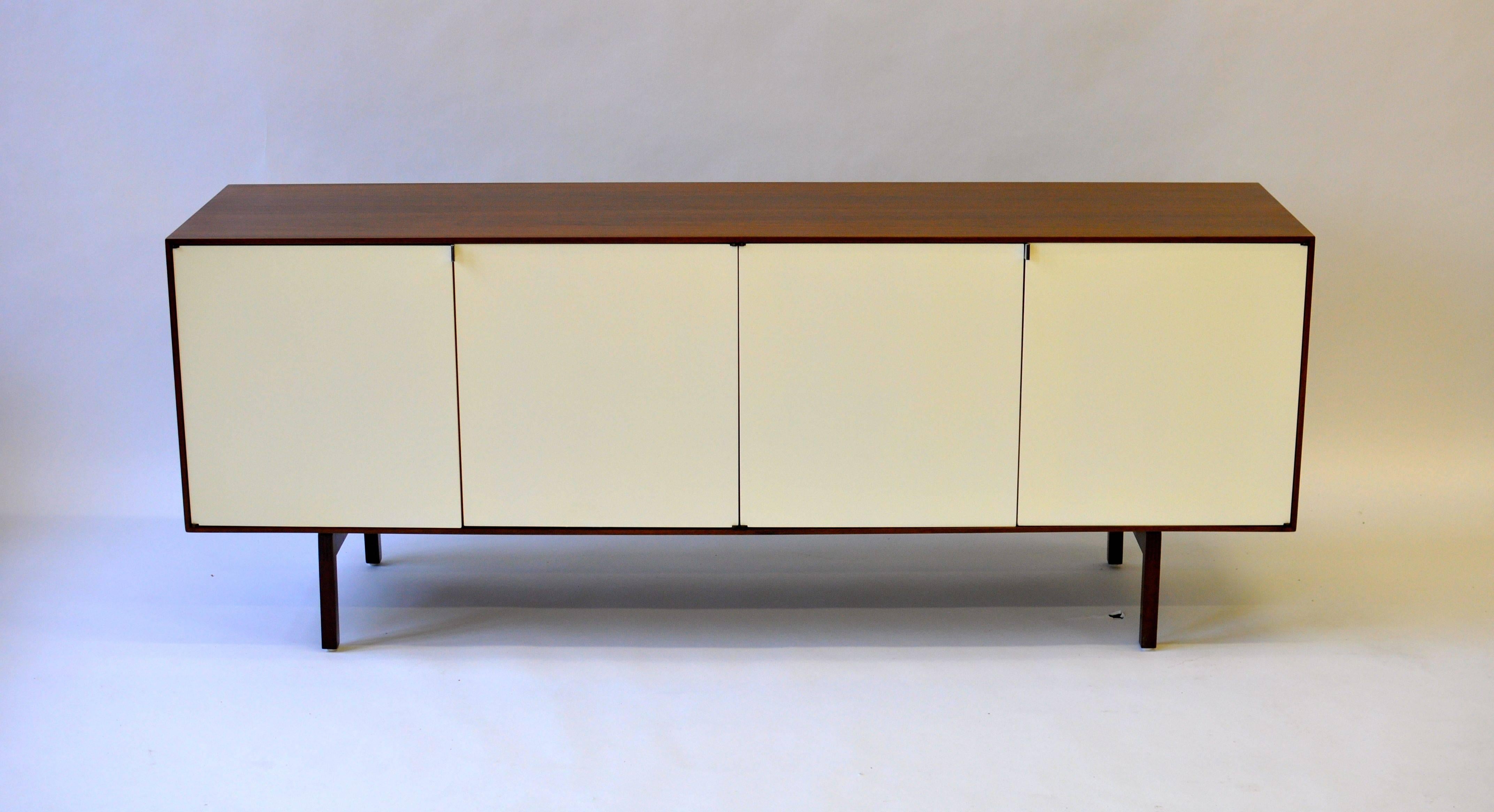 Florence Knoll credenza with lacquered doors.
