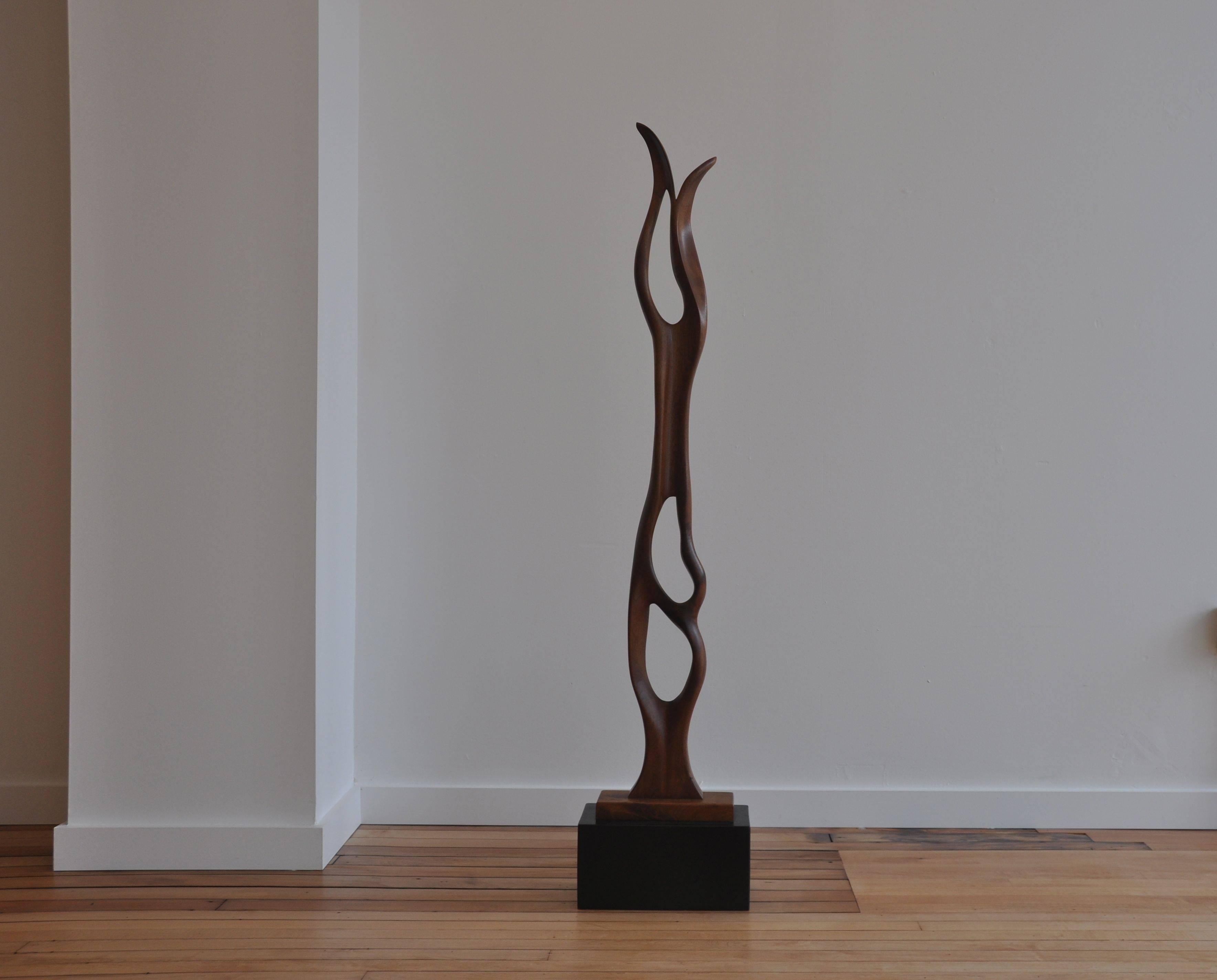 Large Wood Floor Sculpture by David Young For Sale at 1stDibs large