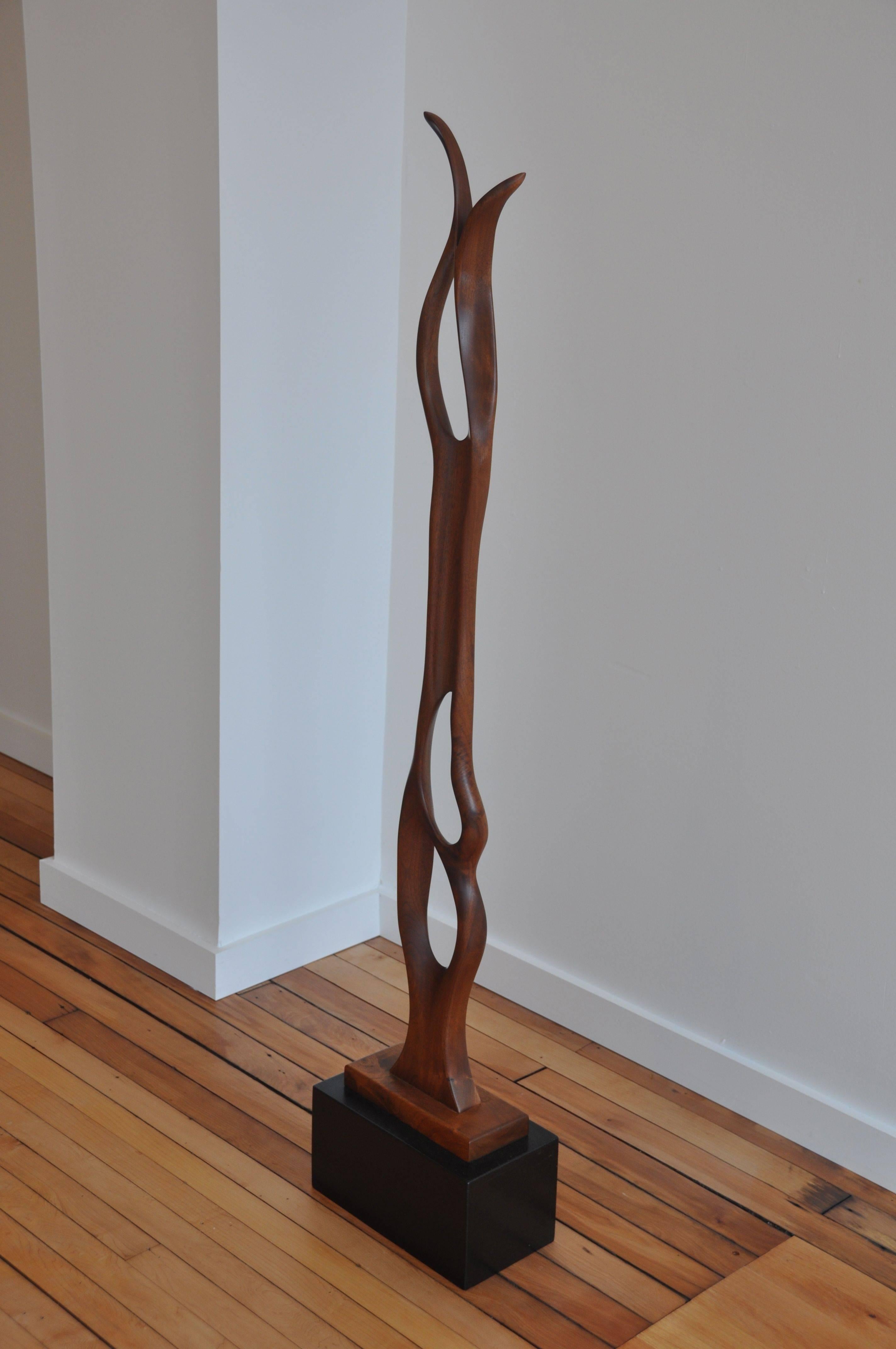 Large Wood Floor Sculpture by David Young For Sale at 1stDibs large