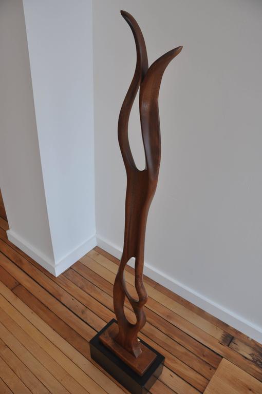 Large Wood Floor Sculpture by David Young For Sale at 1stDibs large