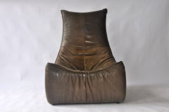 1970s Leather Chair by Gerard Van Den Berg for Montis