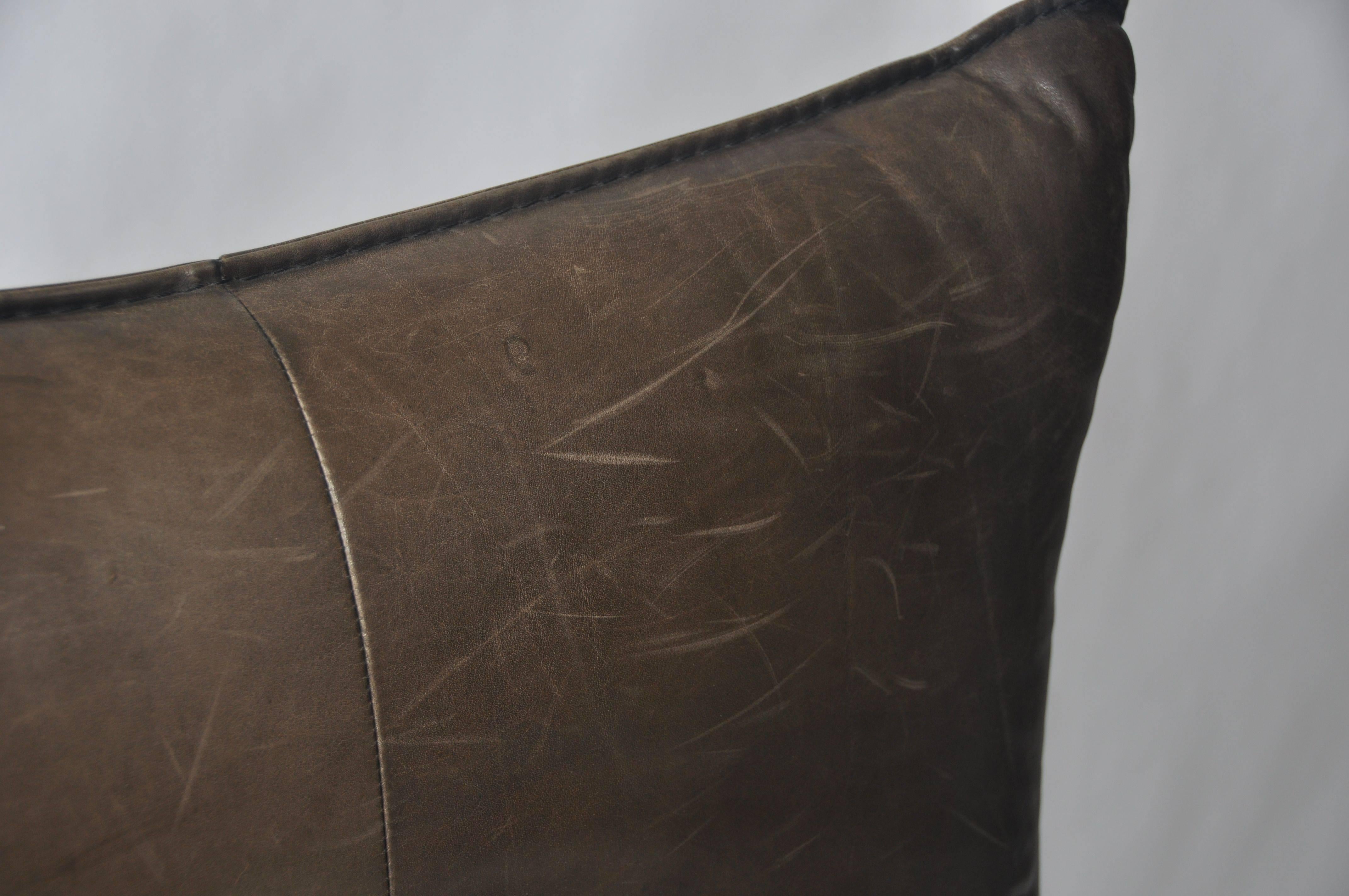 1970s Leather Chair by Gerard Van Den Berg for Montis In Good Condition For Sale In Turners Falls, MA