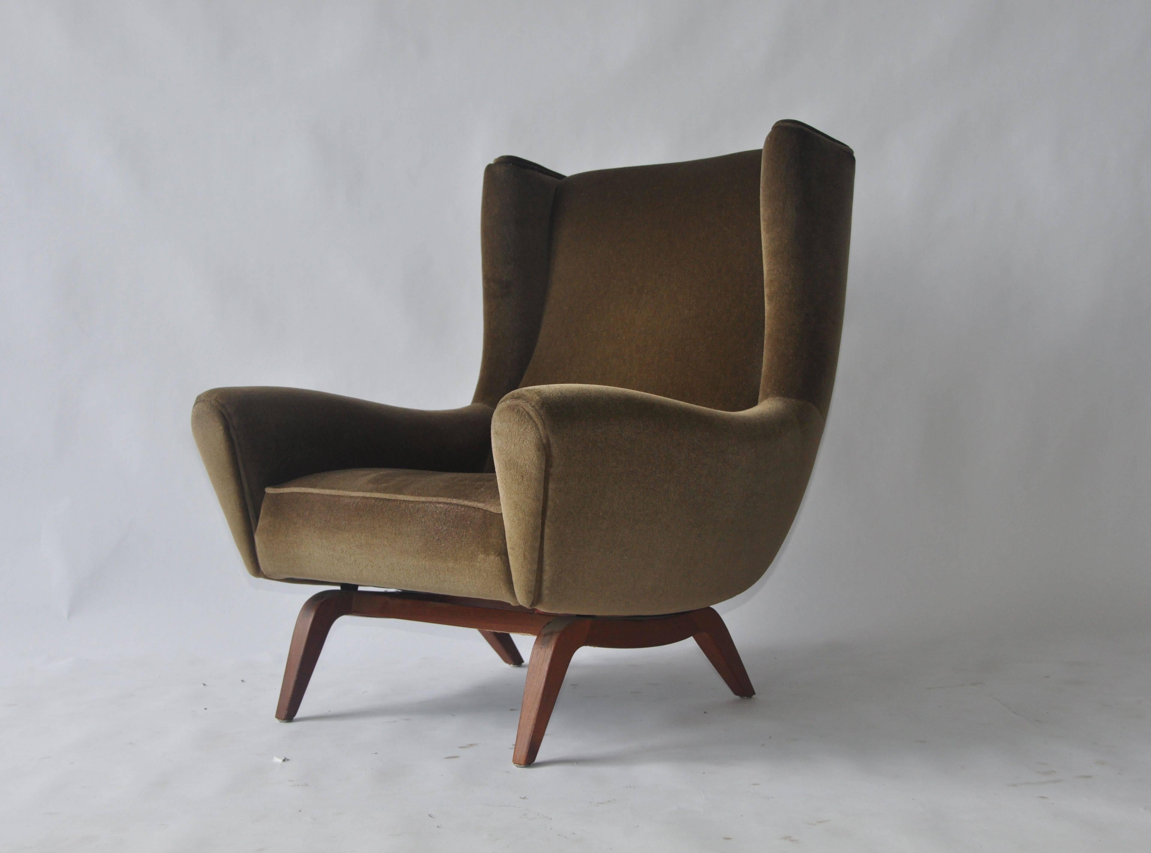 Scandinavian Modern Illum Wikkelso Lounge Chair