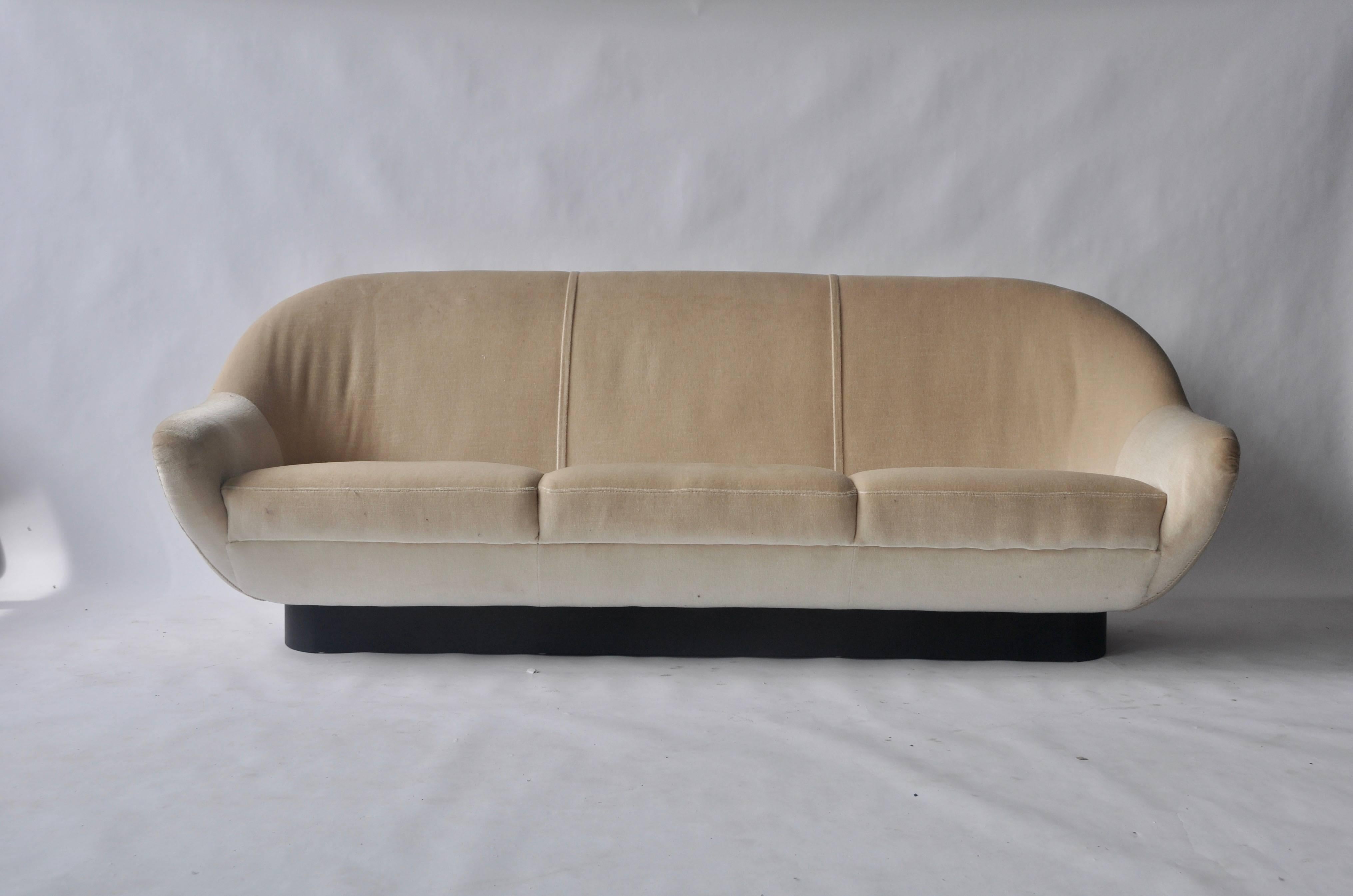 Mid-Century Modern 1960s Sofa by Hans Kaufeld For Sale