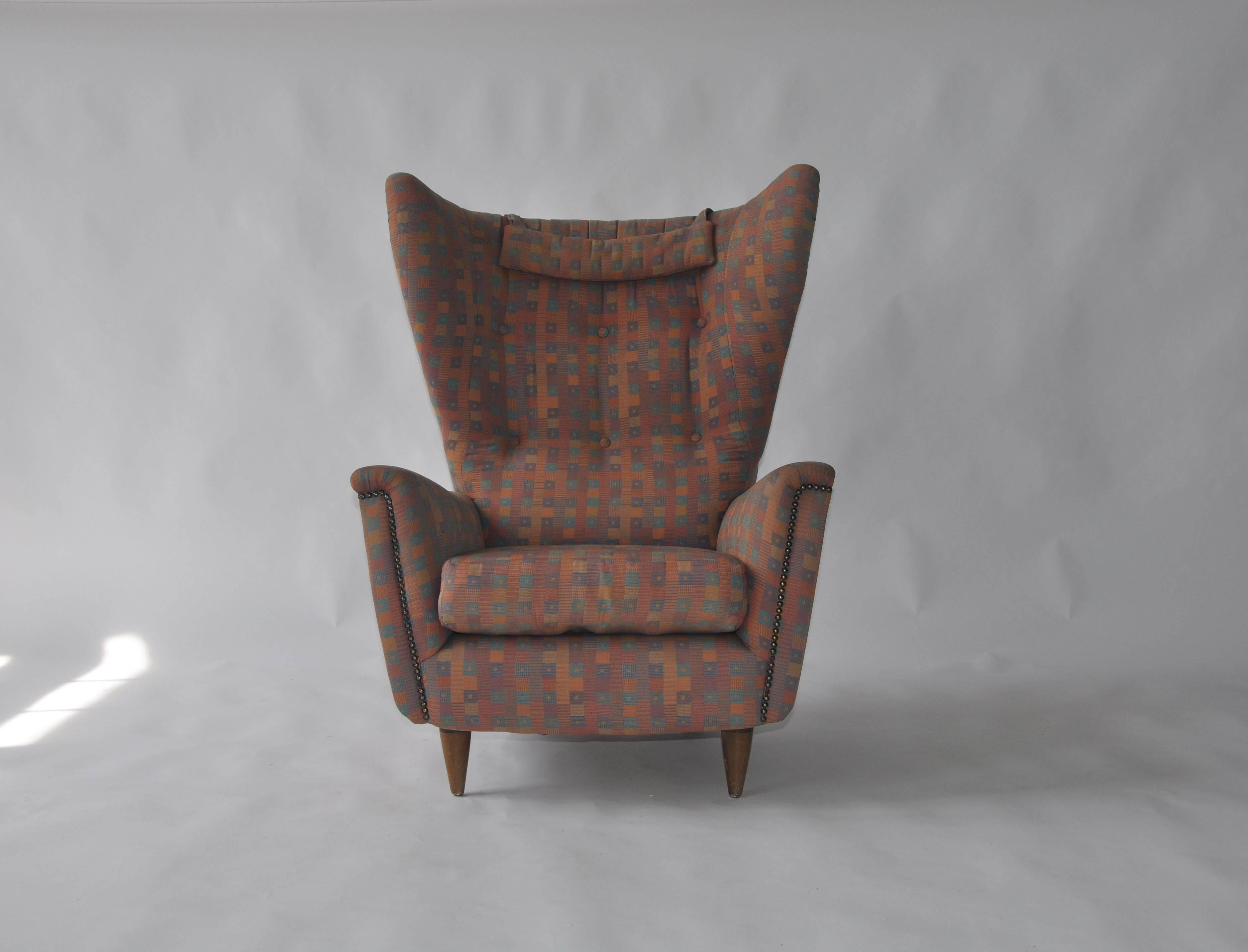1950s wingback chair purchased in Denmark.
