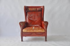 Leather Lounge Chair by Otto Schulz