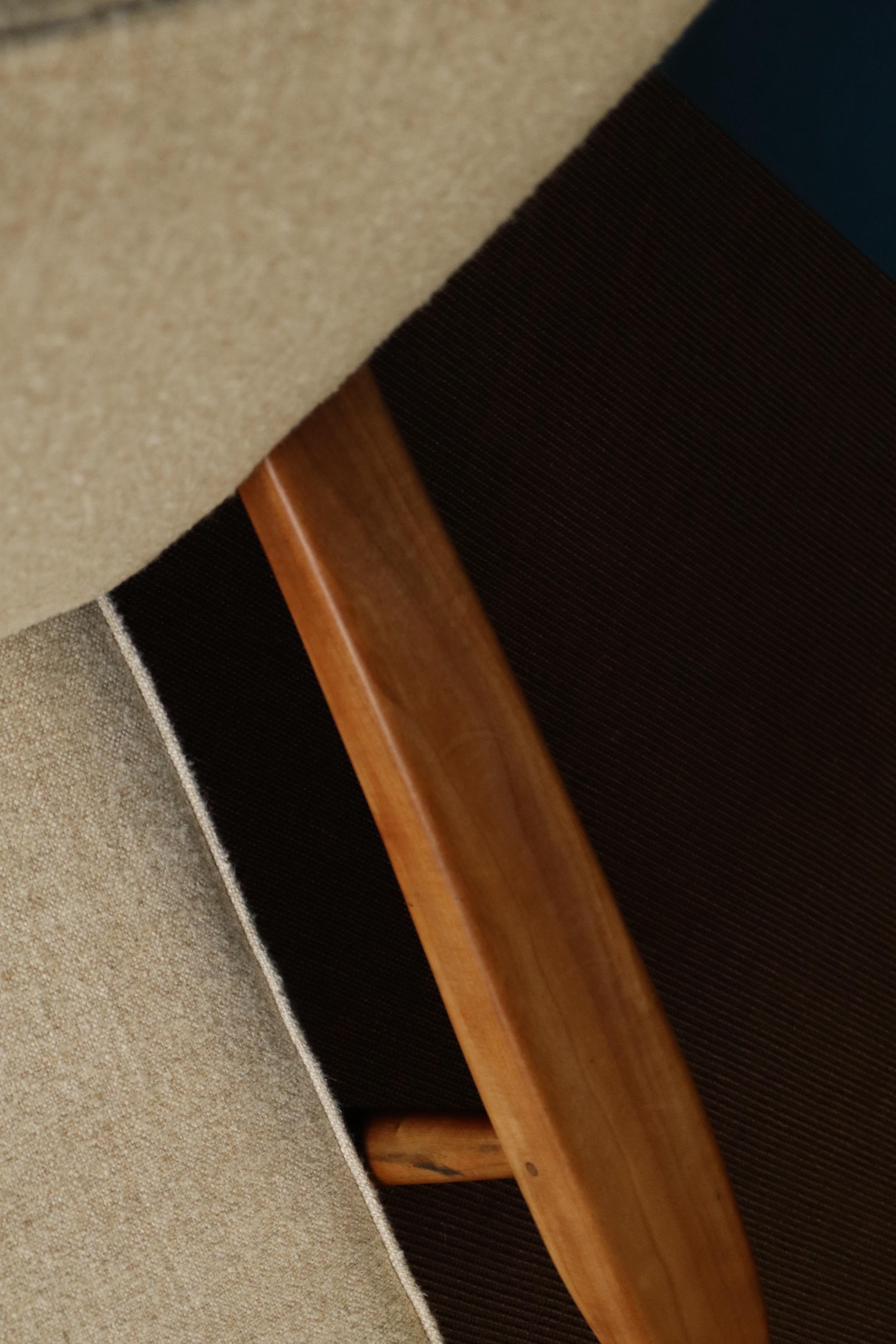 Chaise longue 'Cushion' à dossier fuseau George Nakashima en cerisier noir américain en vente 2