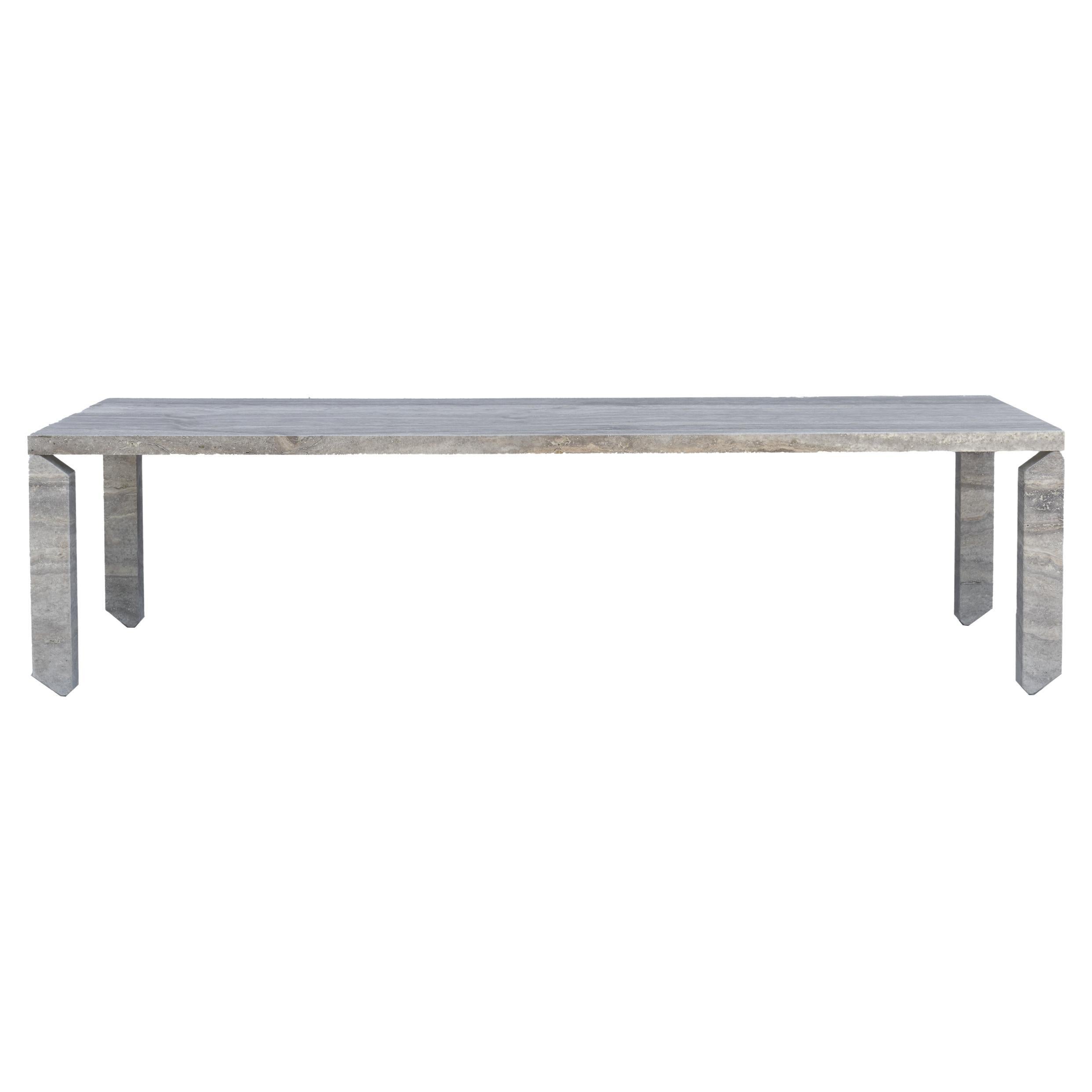 Tiptoe equilibrium marble dining table by dAM Atelier For Sale