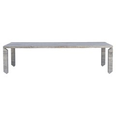 Tiptoe equilibrium marble dining table by dAM Atelier