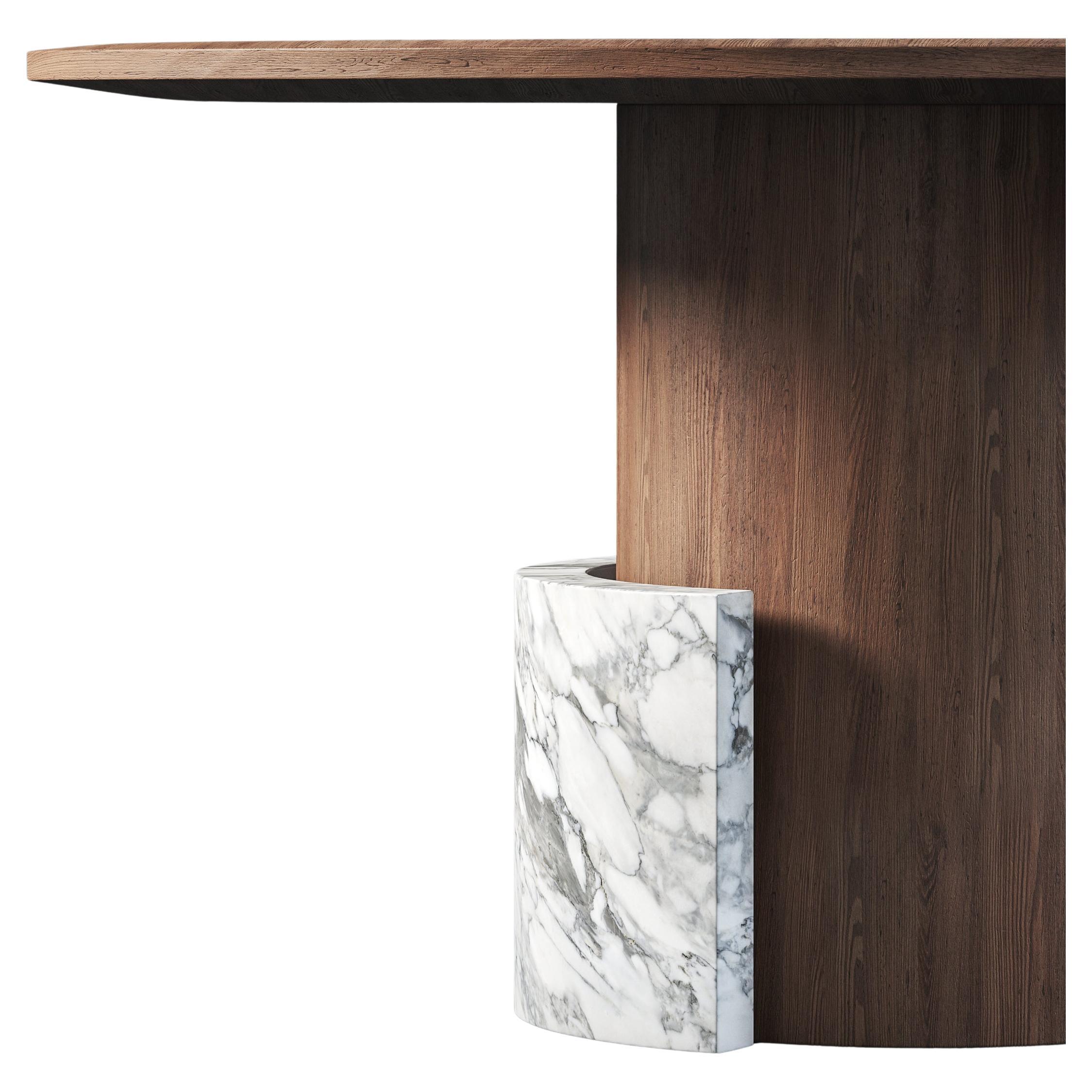 CC Round sculptural contemporary dining table by dAM Atelier For Sale