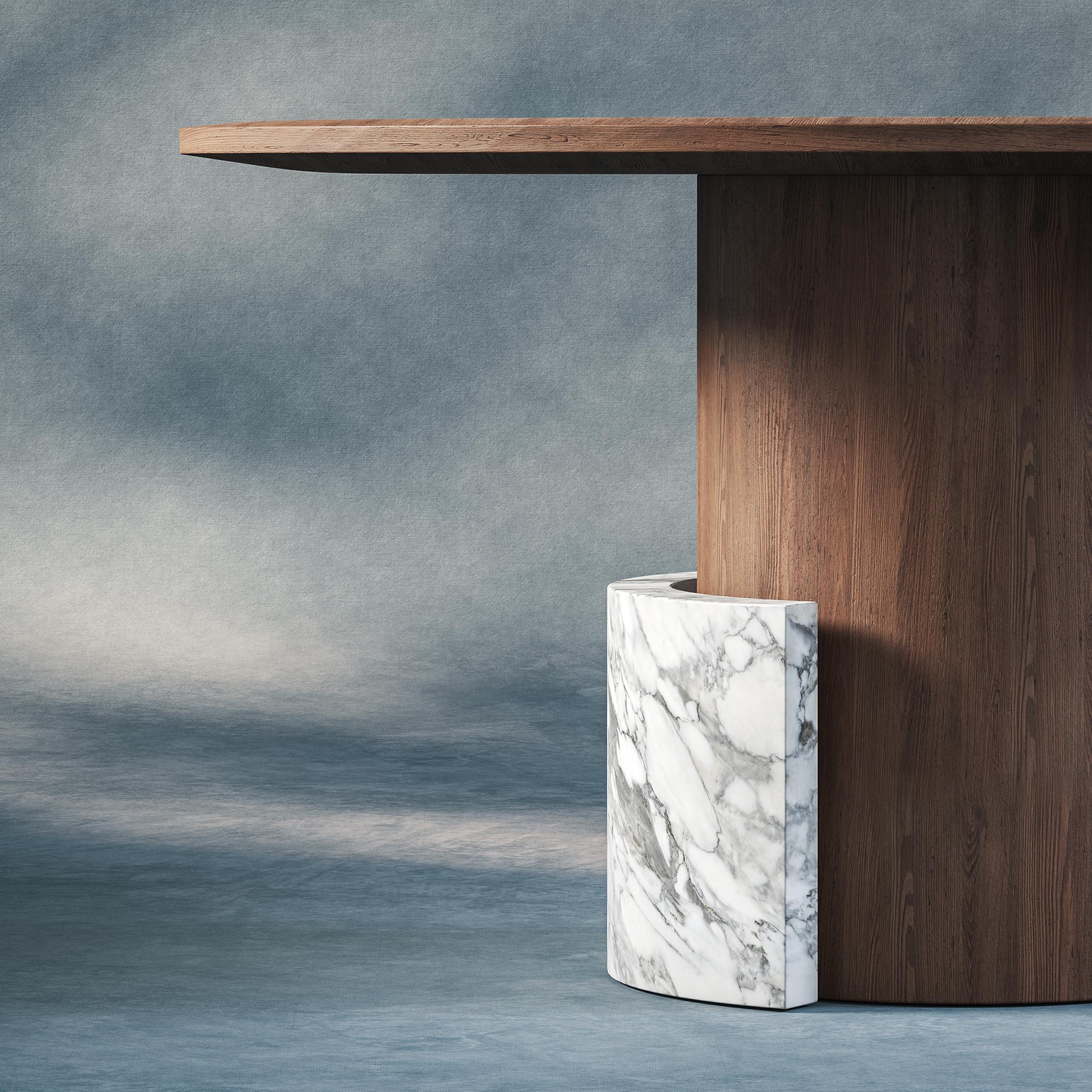 Modern CC Round sculptural contemporary dining table by dAM Atelier For Sale