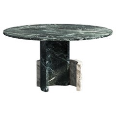 CC Round sculptural contemporary marble dining table by dAM Atelier
