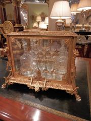 19th Century Important French Cut Crystal and Gilt Bronze Tantalus.