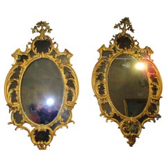 Fine Pair of George 111 Late 18th Century Gilt Mirrors