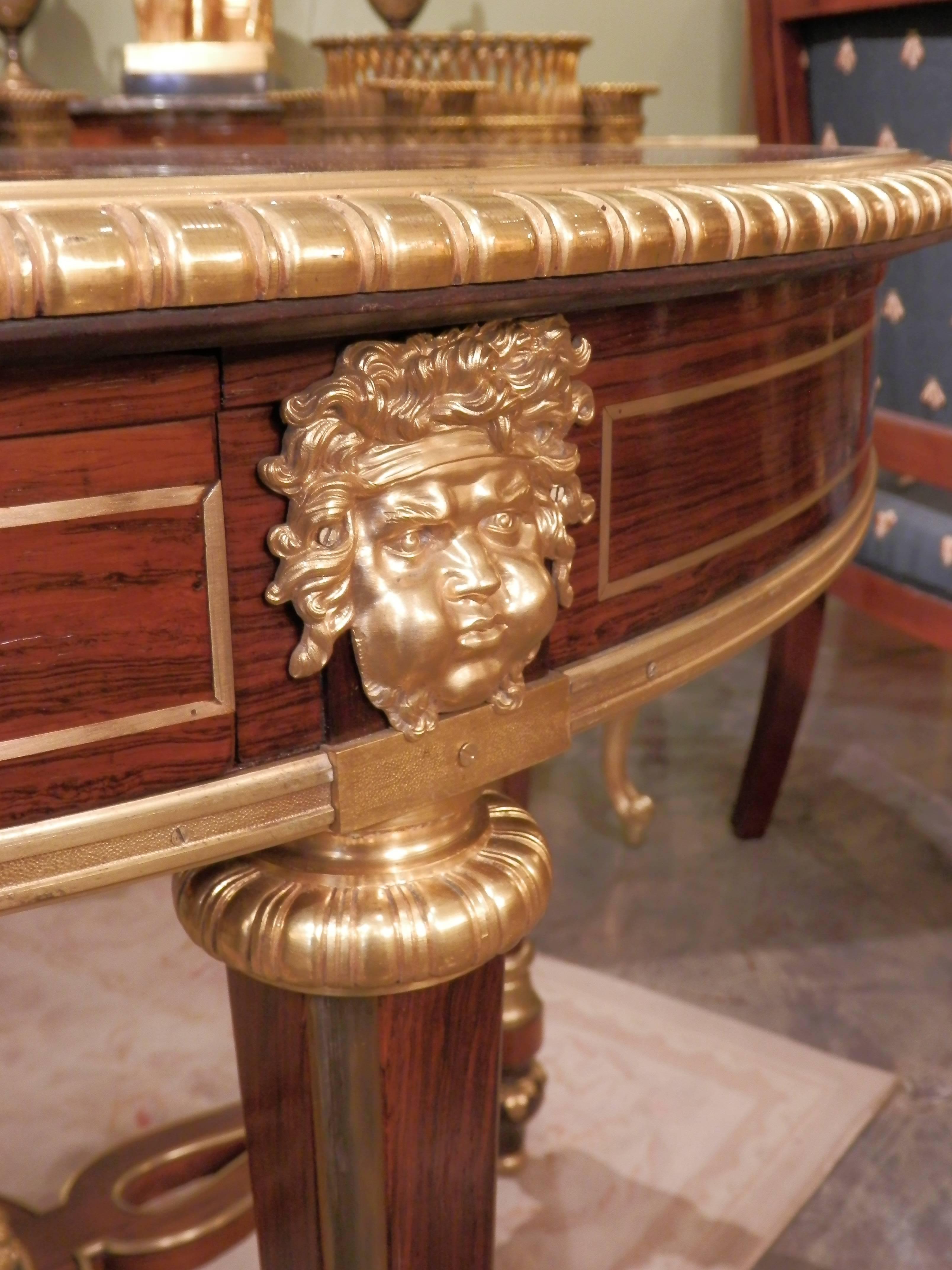 19th Century Fine Signed G. Durand French Louis XVI Center Table In Excellent Condition In Dallas, TX