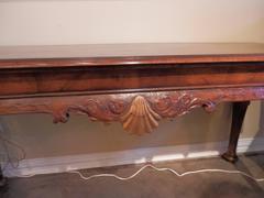 19th Century Fine Queen Anne Burled Walnut and Parcel-Gilt Console