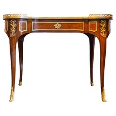 A fine 19th century French Louis XV kidney shaped writing desk by Durand