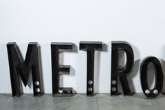 Vintage Movie Marquee Blech Buchstaben Metropolitan