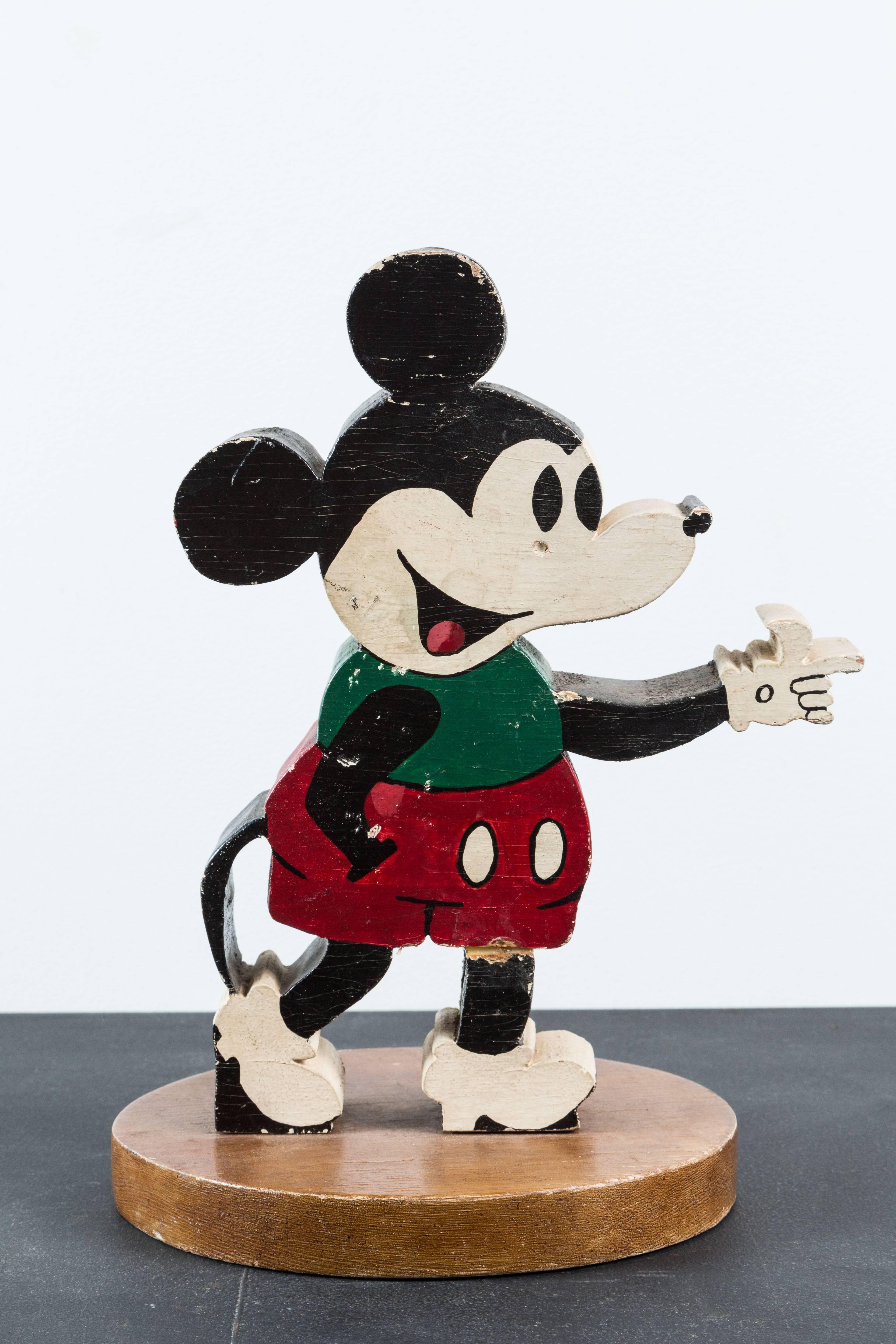 mickey mouse wooden art studio