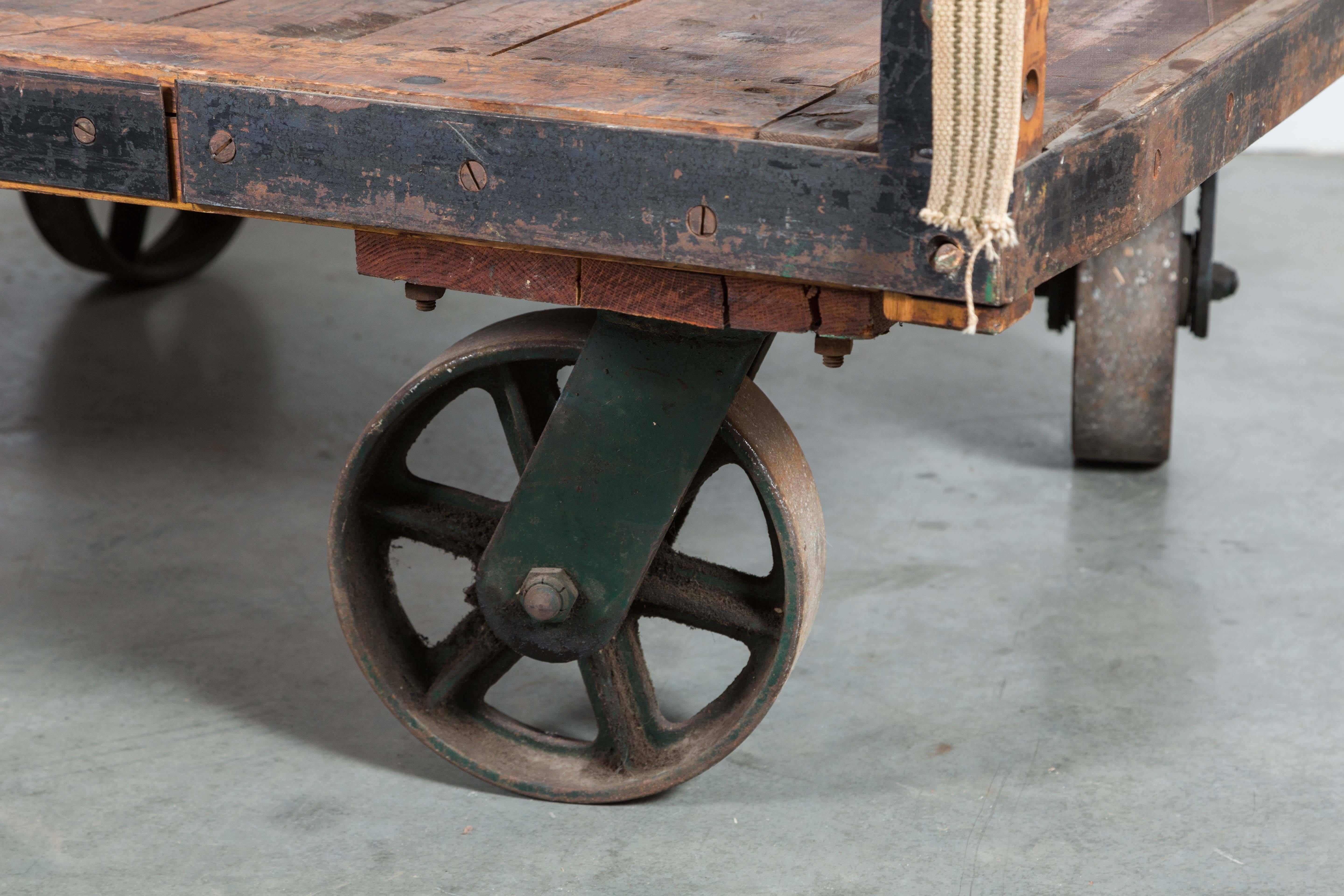 Steampunk Late 19th Century Midwestern Train Depot Luggage Cart