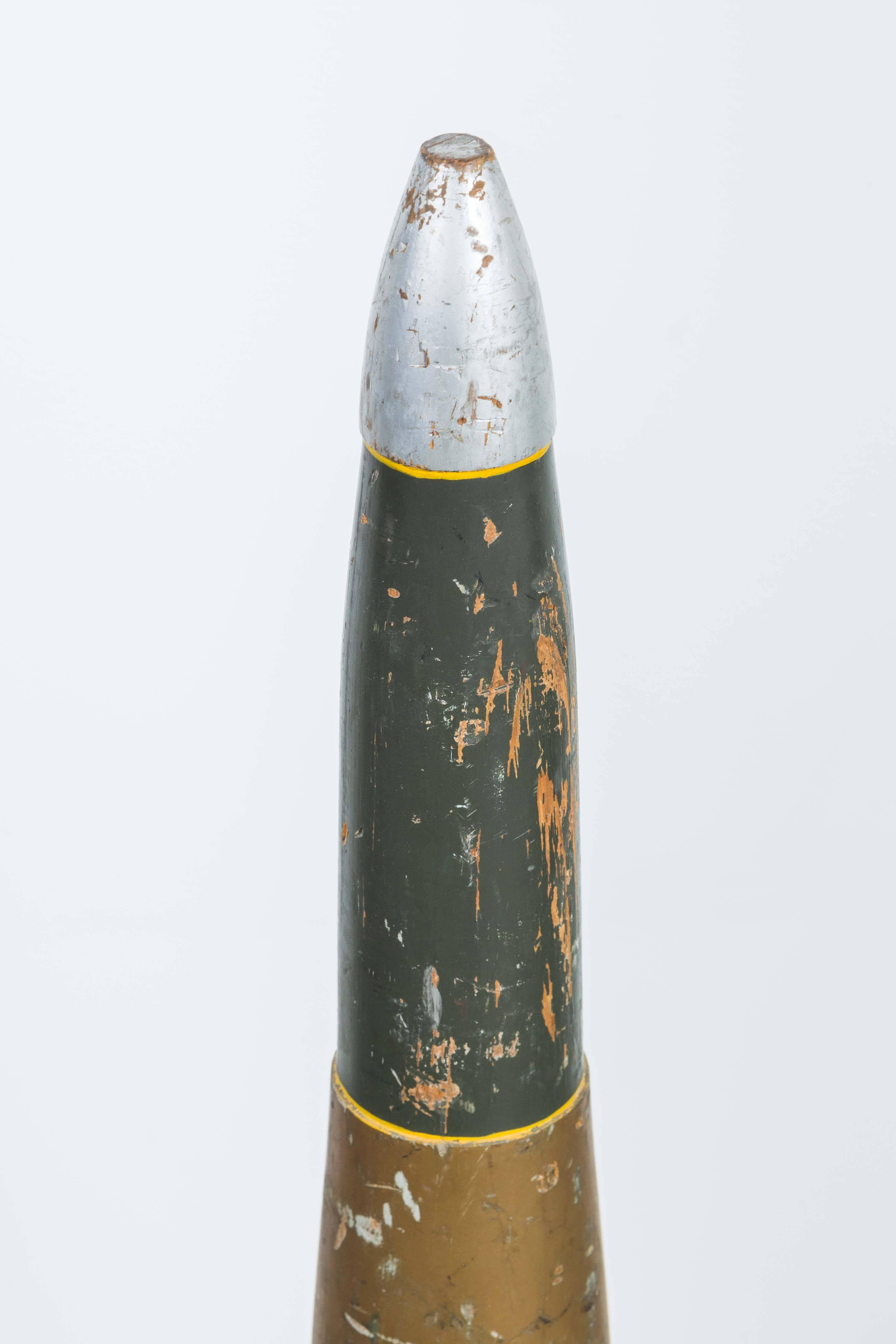 American Collection of Vintage Hand-Painted Artillery Practice Shells