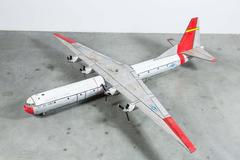 Mid-Century American Large Scale Wood Carved C-133A Plane