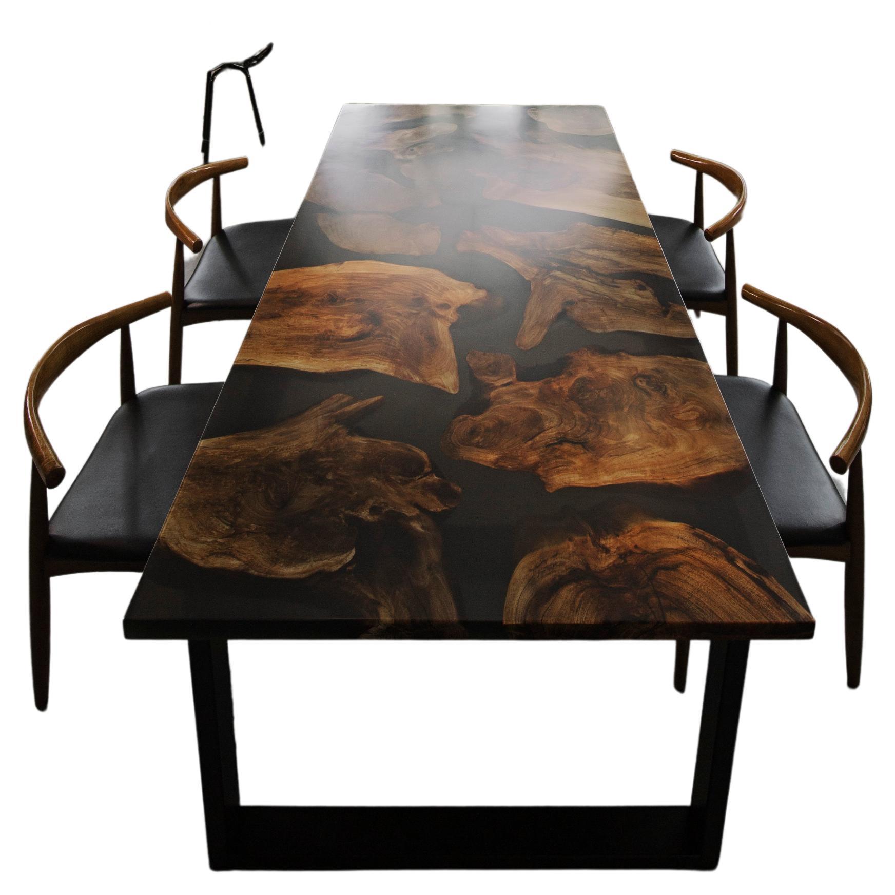 Grande table de salle à manger en Wood Wood Luxury Dining Tables Handmade Rustic