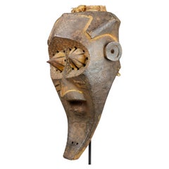 Antique Early Twentieth-Century Mask With Powerful Expression