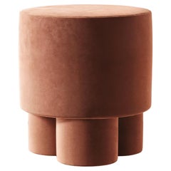 BOO Pouf en velours carreaux par Hermhaus