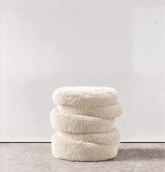 Ups Pouf by Hermhaus, Furry Upholstery, Modern Design, Turkey, 2022