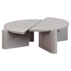 Twin Coffee Table Lilac Set of 2 Highgloss Lacquer by Hermhaus – Modern Design Twin Coffee Table Lilac Set of 2 Highgloss Lacquer by Hermhaus – Modern Design